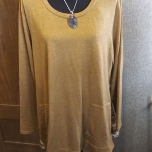 Logo Lounge Antique Gold French Terry Tunic 2x